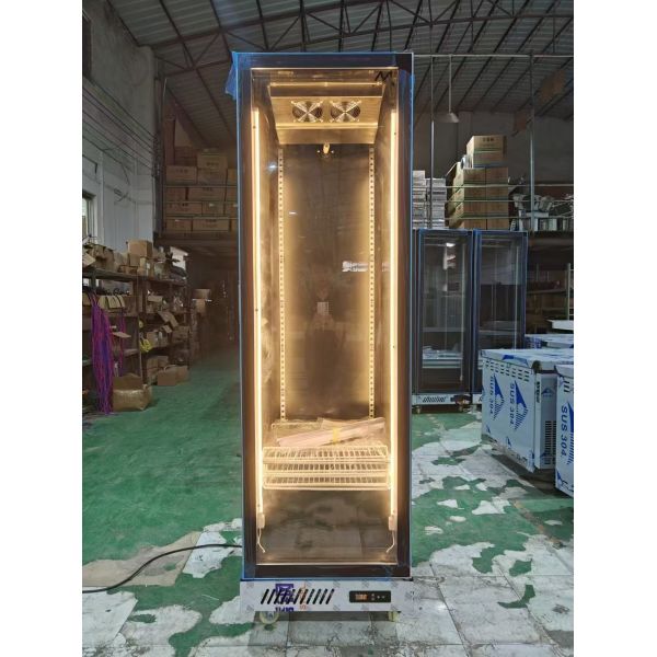 Commercial Upright Refrigerator Beverage Display Fridge With Glass Door