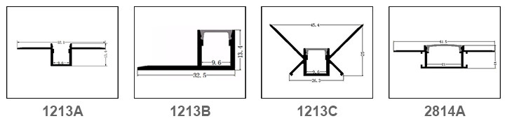 SMD 2835 5630 канал 1m 2m профиля прокладки СИД 5050 гипсокартонов 3m