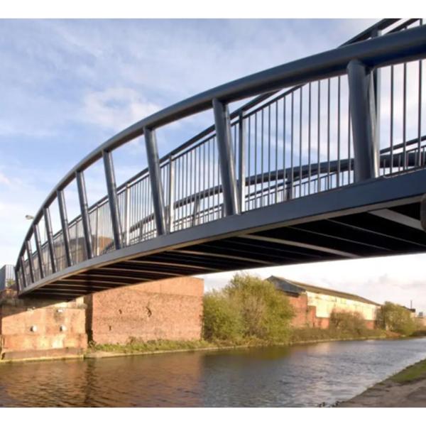 Long Span Prefabricated Steel Structure Bridges Customized Size