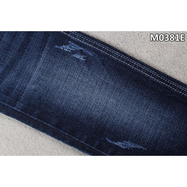 99% Cotton 1% Spandex Crosshatch Denim Fabric 12oz Heavy Men Jeans Material