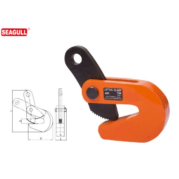 Mouette bride de 5 tonnes/mâchoire de levage bride de poutre ouvrant 0 - 50mm