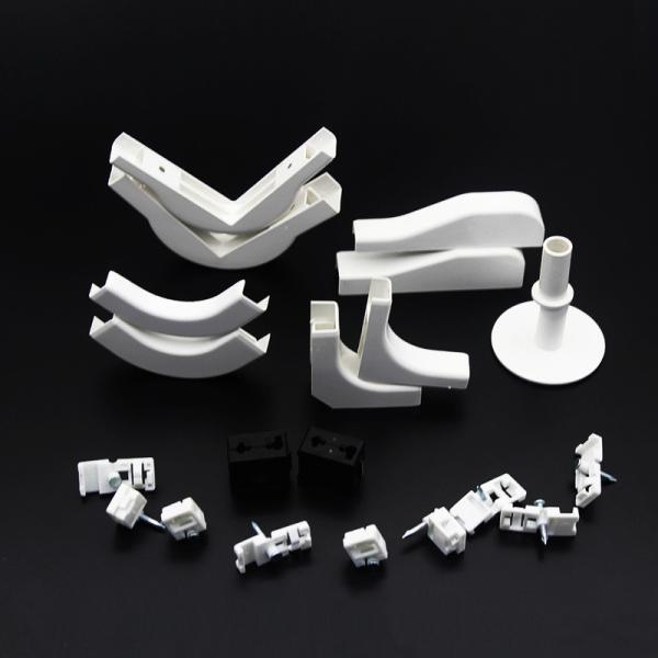 Kazakhstan Market Round White Fiber Optic Plastic Accessories for Space-Saving Wiring