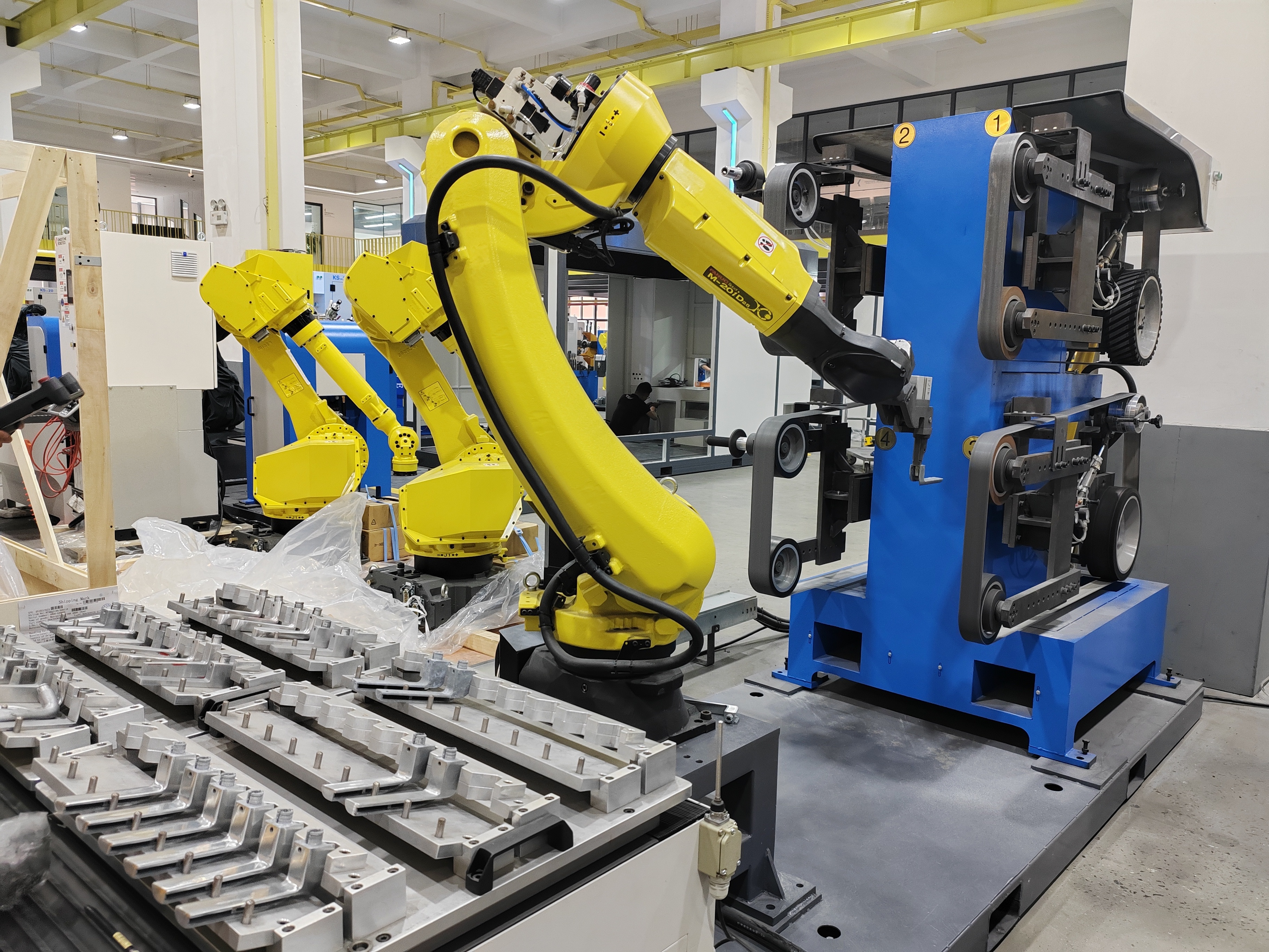 Closed Loop Robotic Buffing Machine For Precision Stepped Plug OD Shoulder Chamfer