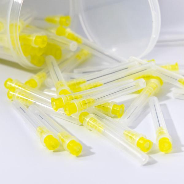 16G / 18G SJ Manufacturer Dental Use Paste Irrigation / Application Needle Ultra Fine Tip
