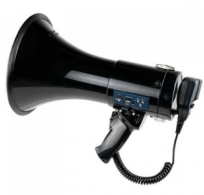 8 - 10 Hours Portable Bull Horn Shoulder Strap Battery Operated Bullhorn