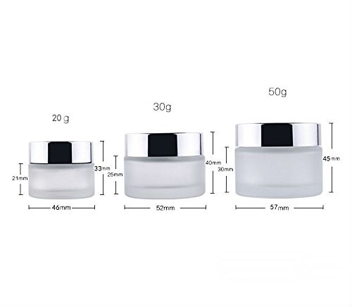 Silver Aluminum Lid Cosmetic Cream Jar Safety Good Sealing Performance