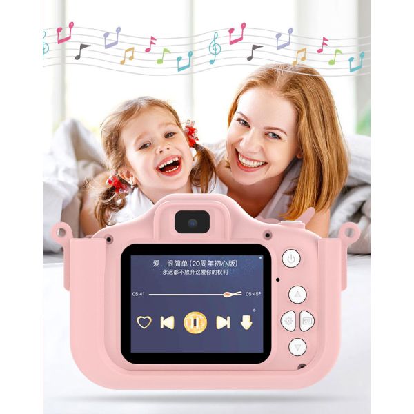 ABS Function Playing Kids Camera Dual Screen 4800W Digital Video Cameras for Girls Boys Age 3-10 Toddler