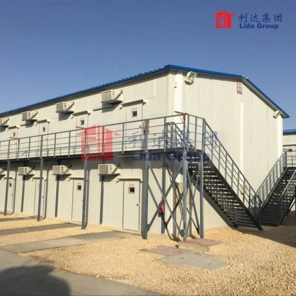 Anti Seismic Steel Frame Modular Homes Engineered 5.9M Prefabricated Staff Accommodation