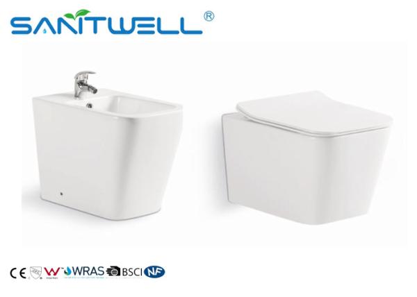 Floor Standing Mount Toilette Bidet  White Ceramic Unique Comfortable Durable