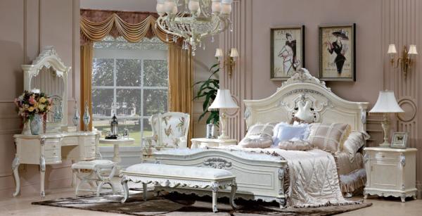 Villa Luxury European Bedroom Furniture 1800*2000mm Adult Simple American Double Bed