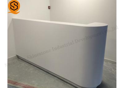Mesa de recepção pequena branca antipoluição com material acrílico alterado