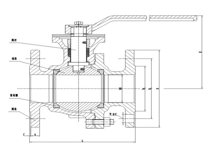 150lb Pressure Floating Valve 4 Inch Flanged Medium Water / Oil / Steam