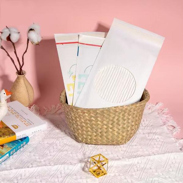 Biodegradable White Kraft Mailers Corrugated Padded Mailer Envelope Custom Logo