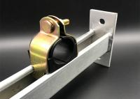 HDG Insulated Strut Cushion Clamps 0.37 Inch Pipe Tube Gold Zinc
