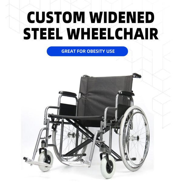 расширять кресло-коляскы руководства емкости 125kg стальные и ширина места подкрепления 61cm