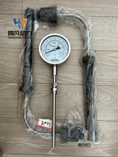 Zichai 6n330 Diesel Engine Yanmar Spare Parts Exhaust Temperature Gauge 0-650MPa