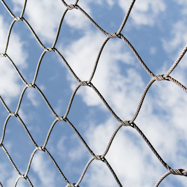 Zoo SS 316 Woven Wire Mesh Rhombus Impact Resistance Excellent Flexible Performance