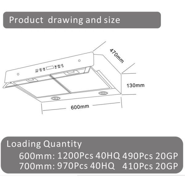 Клобук плитаа вентилируя вентилятора варя приборов установленный стеной тонкий