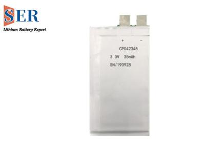 Pilha ultra fina flexível da bateria Limno2 CP203040 de CP042345 3.0V