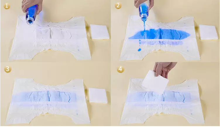 Do tecido natural do bebê da marca própria do algodão parte superior macia super descartável - folha