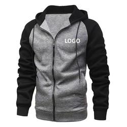 ODM/OEM wholesale puls size men's hoodies full zip up custom print logo hoodie for man