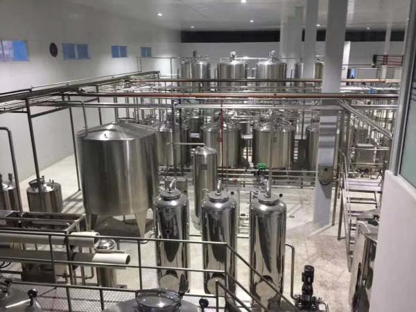 SS316L Milk Production Line , Dairy Processing Equipment For Fresh Milk Project