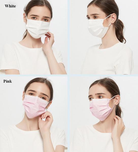 BFE99% 3 Ply Disposable Face Mask PP Nonwoven 175x95mm