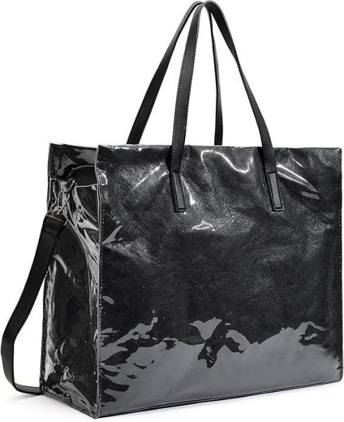 Sustainable Recyclable Tote Bag For Women, TPU Waterproof And Tyvek Paper Material Casual Shoulder Bag Handbag For Work, Travel, Gym