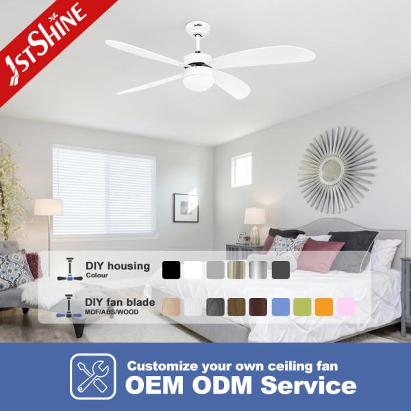 110-240V/50Hz-60Hz Input Voltage Smart Remote Control Ceiling Fan White Plywood Blades