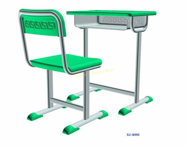 Elementary Middle School Student Desk And Chair Set With Iron Or Aluminum Frame