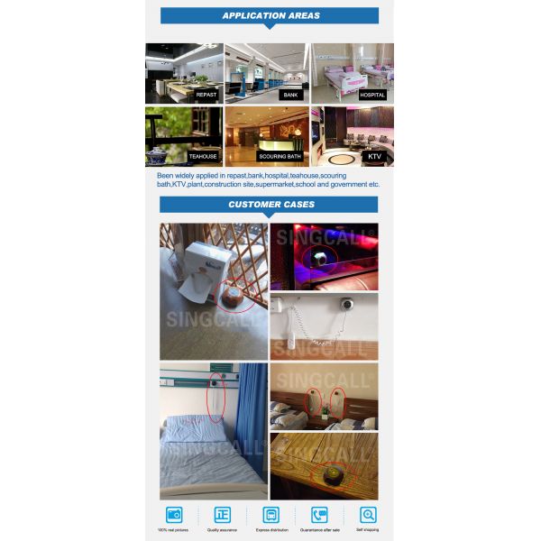 Nursing home equipment wireless nurse call bell in hot sales