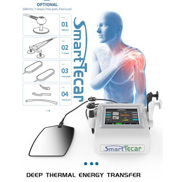 448K Smart Tecar Therapy Machine Diathermy RF CET RET Physiotherapy For Face Lift