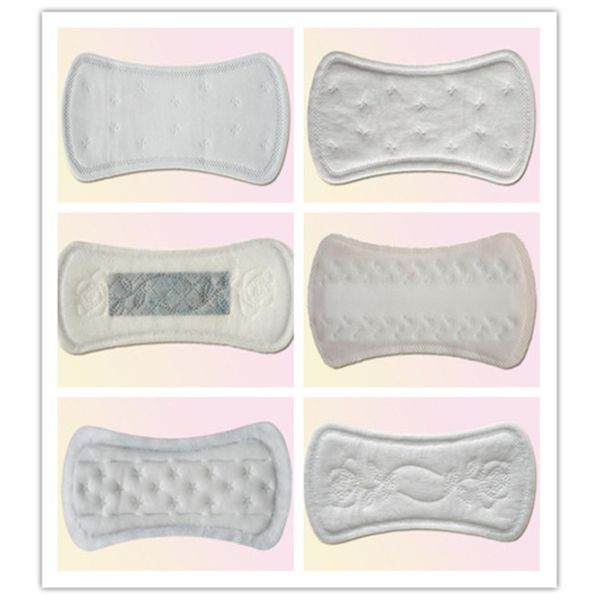 OEM Ladies Sanitary Napkins Natural Thin Breathable Panty Liners Wingless