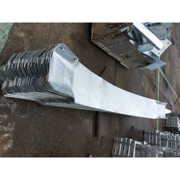 Порошкообразованная наружная охрана дорожная охрана ограждение якорный конец с оцинкованной отделкой