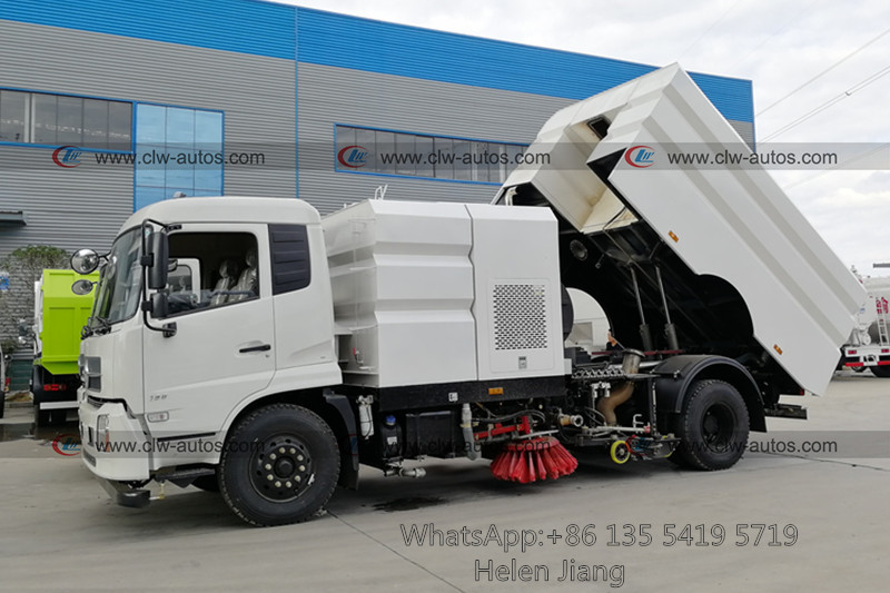 Тележка вакуума дворника Уилера 190HP 8cbm Dongfeng 6