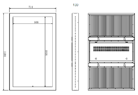 Широко видное 49 дюймовое цифровое вывеска LCD дисплей WiFi/RJ45 сеть