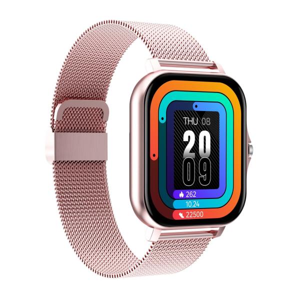 Full Touch Screen Women Men CT02 Smart Watch Square Shape 240x280 IPS