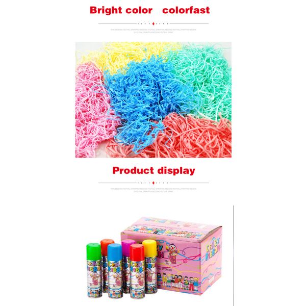 2024 Hot Sell Silly String Spray Party String Spray For Wedding Party