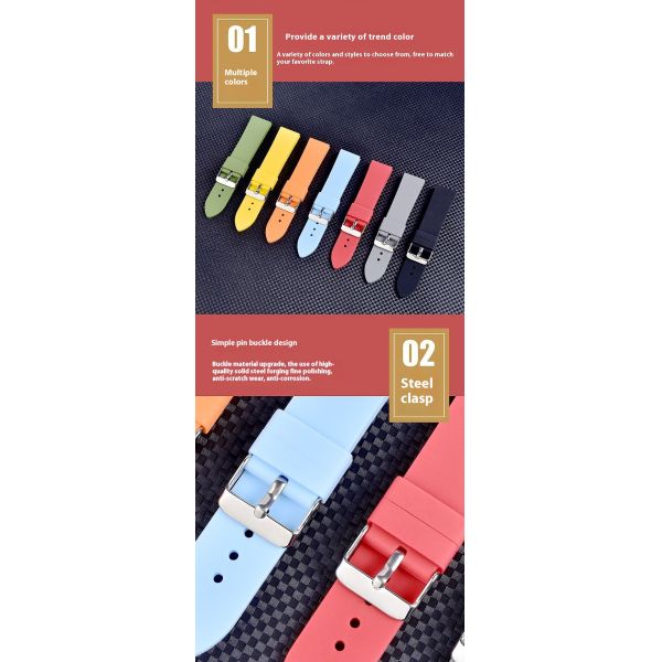 Universal Smartwatch Strap · Compatible With Huawei GT3 | OEM/ODM Silicone Strap - SHX