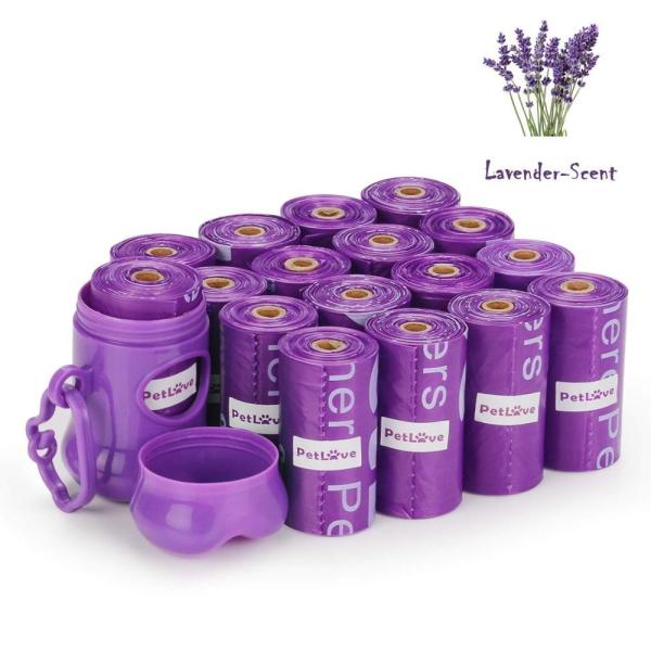 Dog Products Doggie Waste Bag Dispenser Holder with Pet Waste Bag Poop Roll Bags