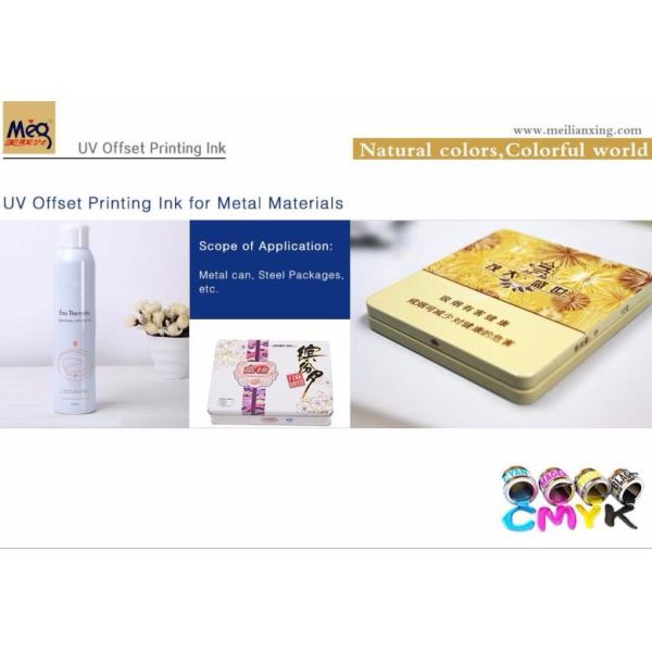 uv offset ink for 3d metal printing effect
