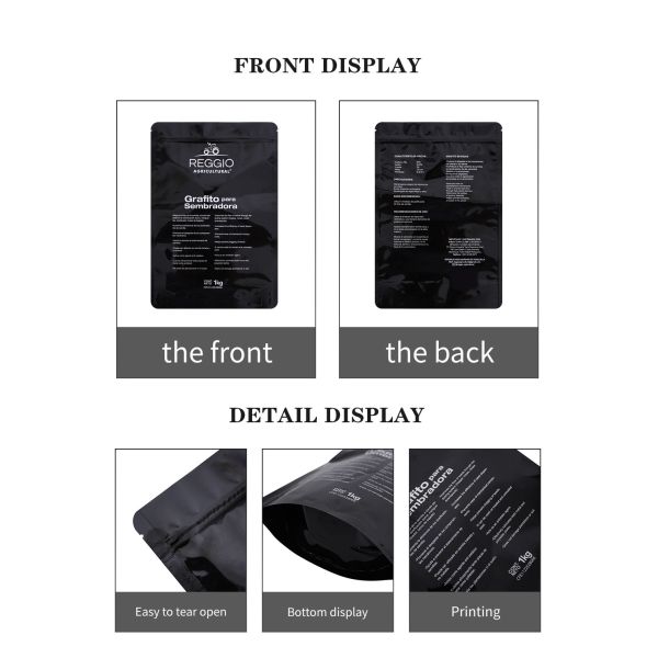 Zipper Stand Up Smell Proof Mylar Bags Pouch Алюминиевая фольга