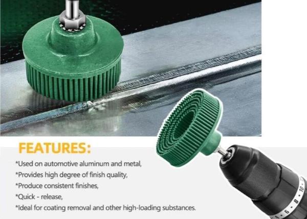 3m 3 Inch Blue Color Bristle Disc Brush with Shank for Abrasive Coating Removal