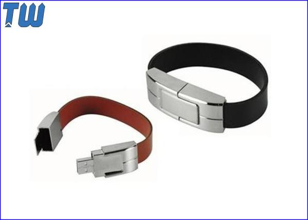 Bulk Noble 32GB Thumb Drives Memory Bracelet Leather Material