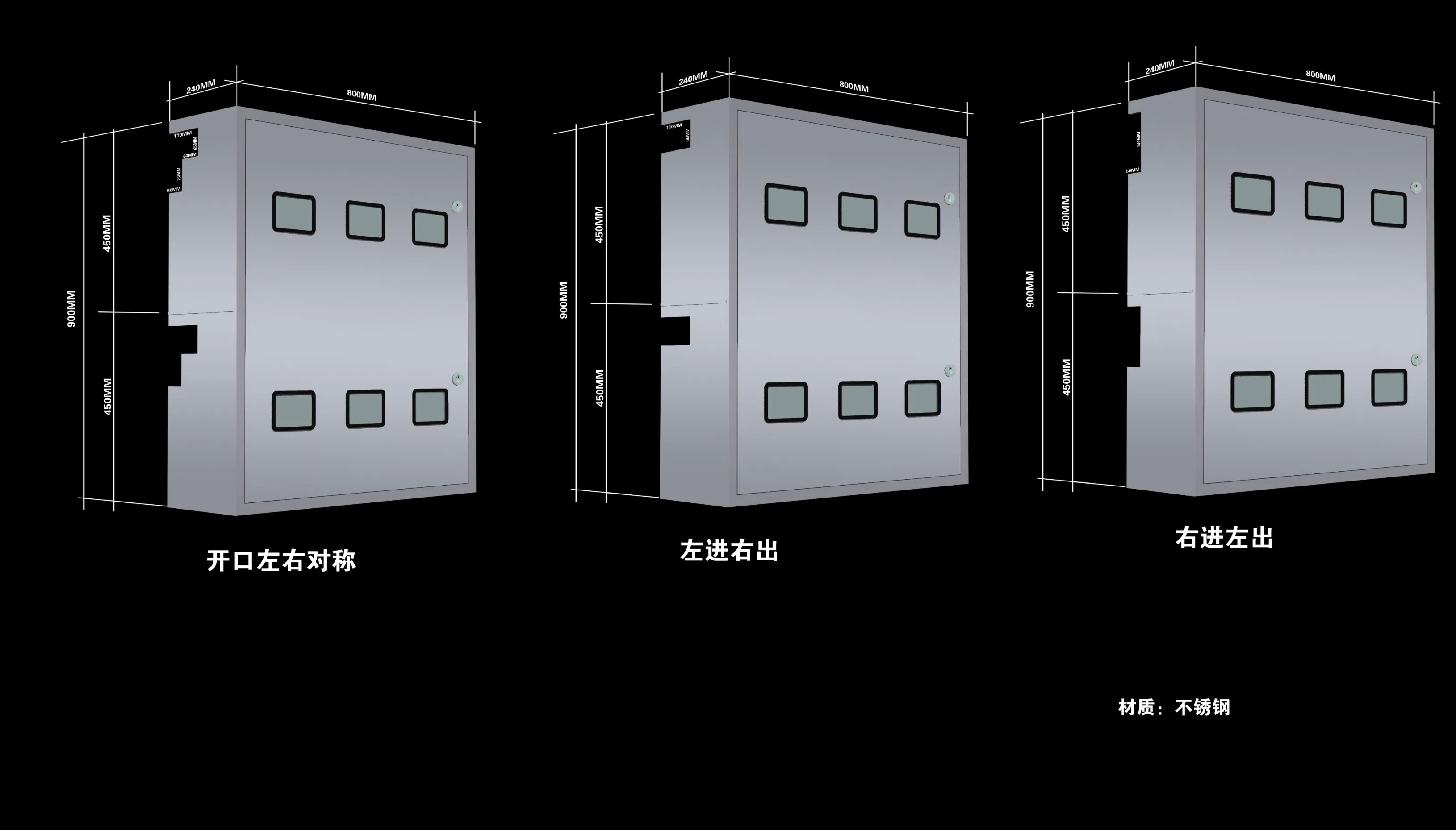 Factory Direct Industrial Power Distribution Box / 3-Phase Electrical Control Cabinet