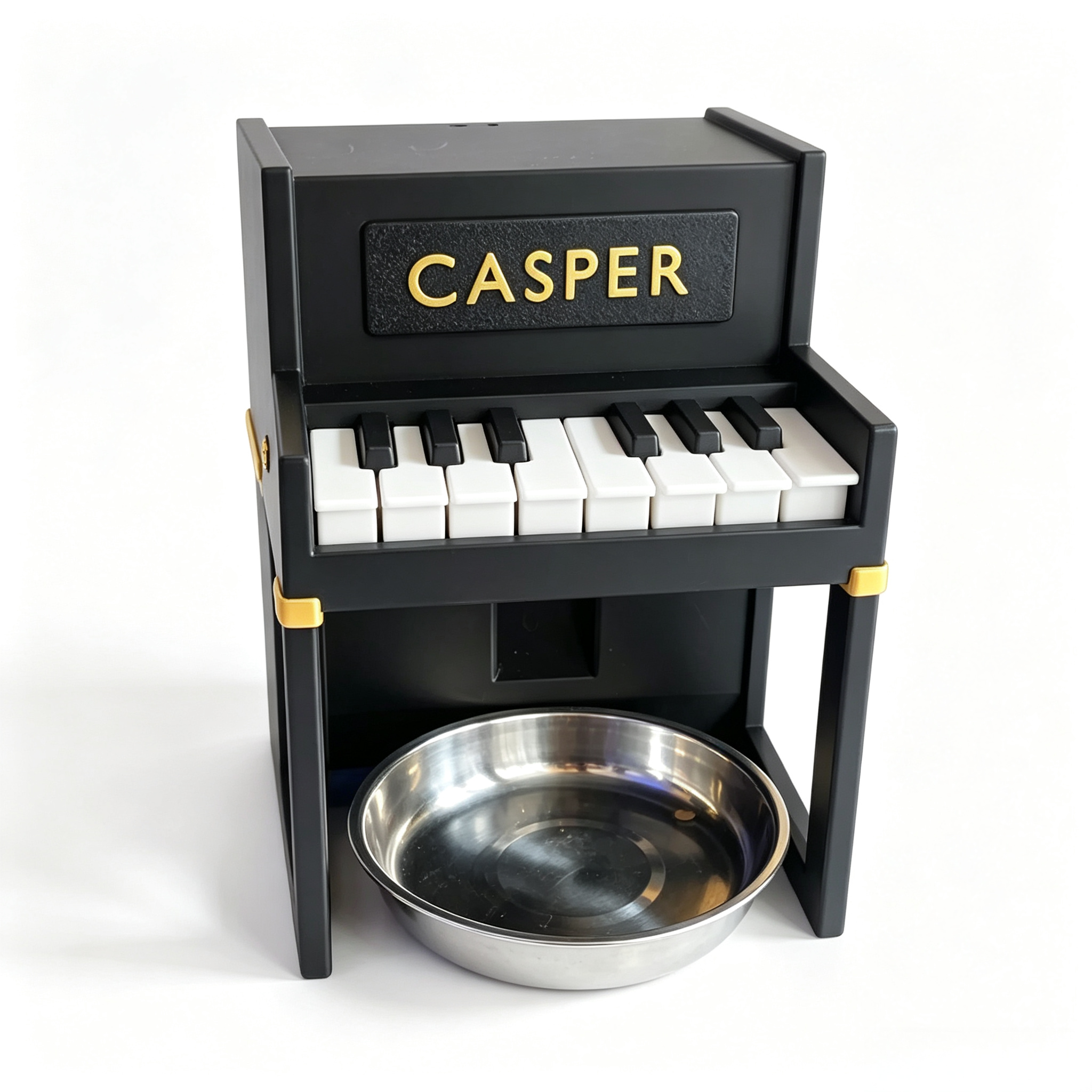 Vintage Upright 3D Printed Pet Accessories Personalized Piano Slow Food Dispenser