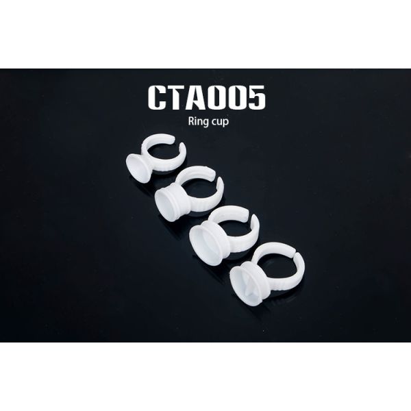 White Plastic Tattoo Accessories Disposable Eyelash Extension Glue Holder