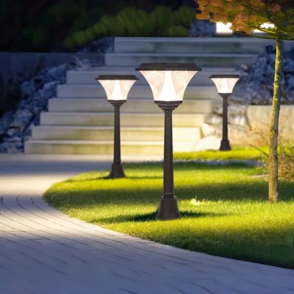 Easy-Install Solar LED Garden Lights Energy-Saving Outdoor Lighting with IP65 Waterproof for Home Garden