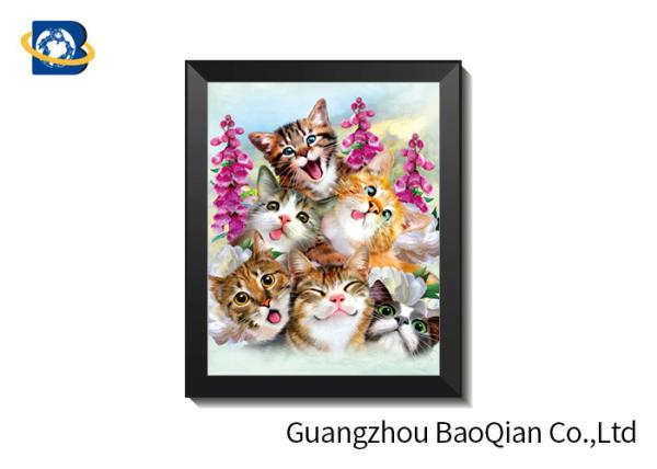 Home / Hotel Wall Photo 3D Effect Printing Lovely Cat / Dog Stereograph