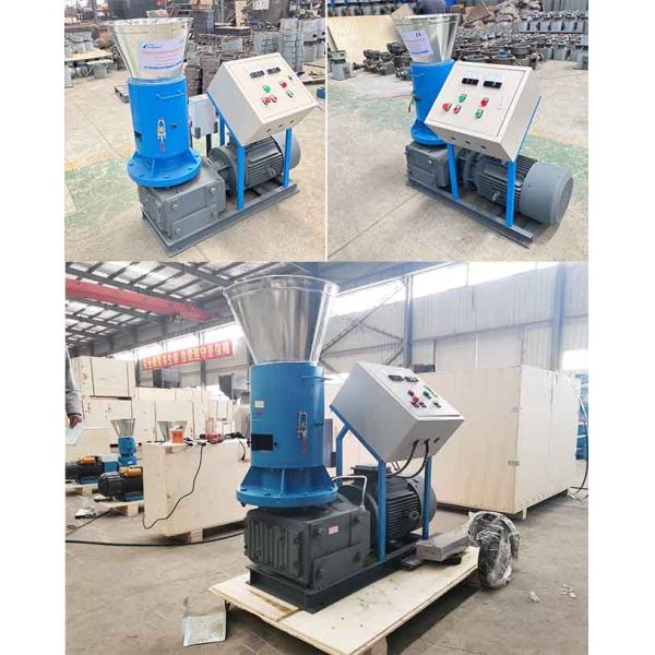 Flat Die Wood Pellet Granulator Wood Log Sawdust Crusher Machine